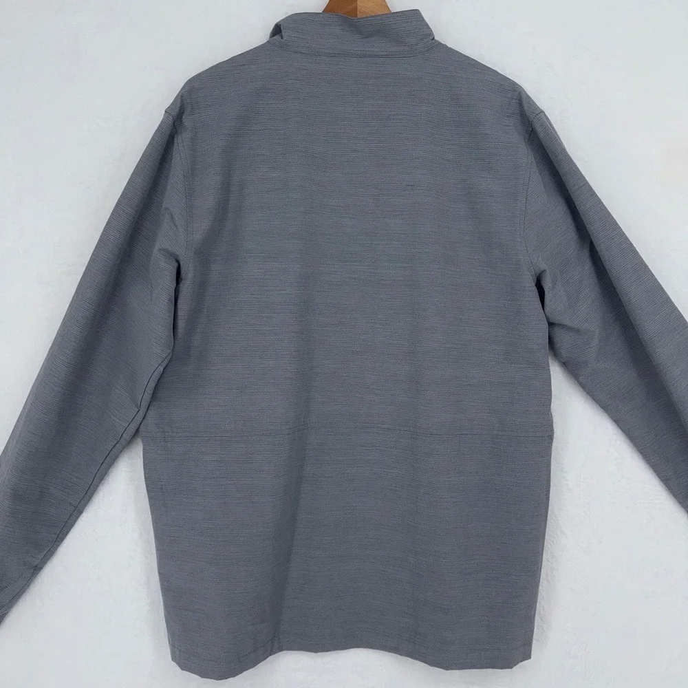 Travis Mathew Above Board Full Zip Jacket L Gray Mesh Lined Golf Active Athletic - Picture 3 of 10